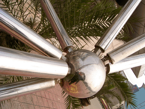 新密不锈钢螺栓球网架